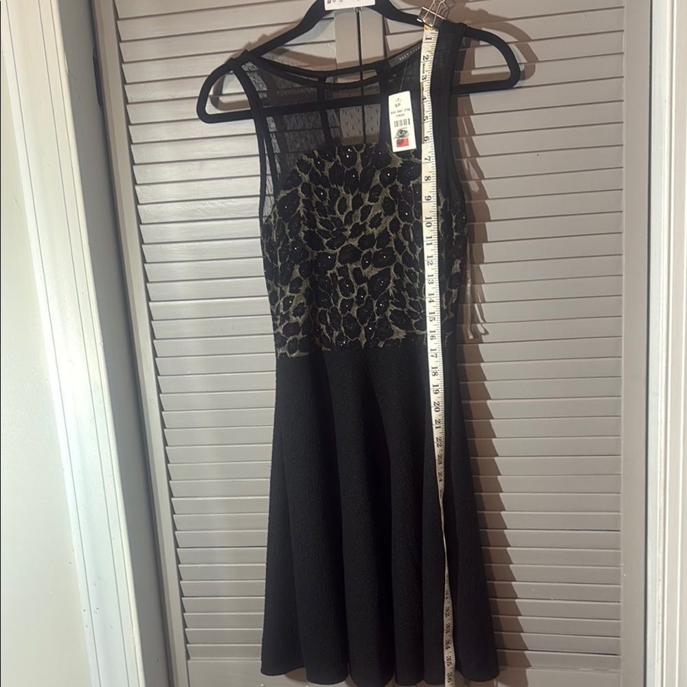 Suzy Shier Sheer Black Mini Dress - Picture 6 of 11